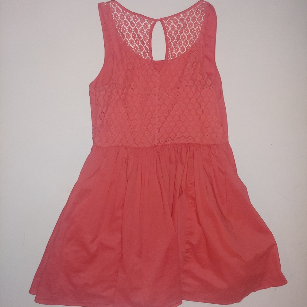 Lauren conrad dress lace back key hole sz 14